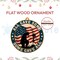 Veteran 2D Flat Christmas Ornaments for Tree, Gifts for Military & Patriotic Decor